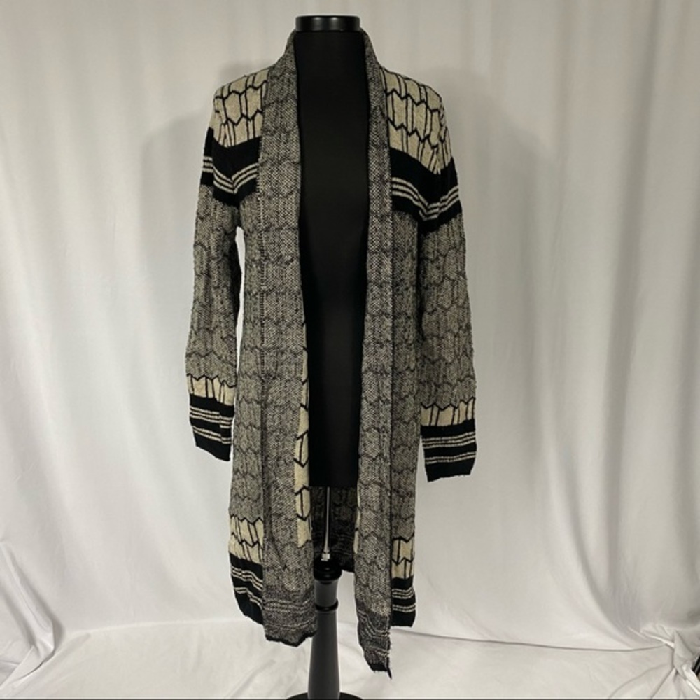 Bcbgmaxazria Long Sleeve Duster Cardigan Sweater in Size Large